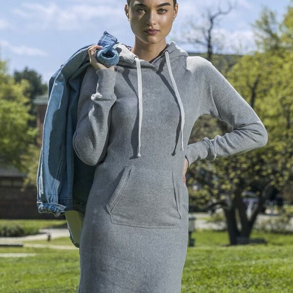 MV Sport Women's Suzie Hooded Sweatshirt Dress W2340 Women's Suzie Hooded Sweatshirt Dress Thumbnail