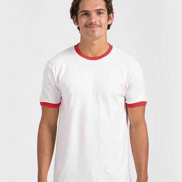 Tultex Unisex Fine Jersey Ringer T-Shirt 246 Unisex Fine Jersey Ringer T-Shirt Thumbnail