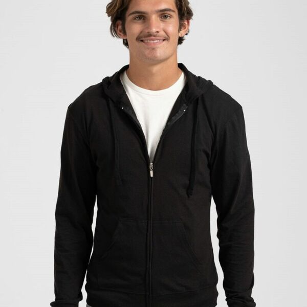 Tultex Unisex Beach Full-Zip Hooded Long Sleeve T-Shirt 260 Unisex Beach Full-Zip Hooded Long Sleeve T-Shirt Thumbnail