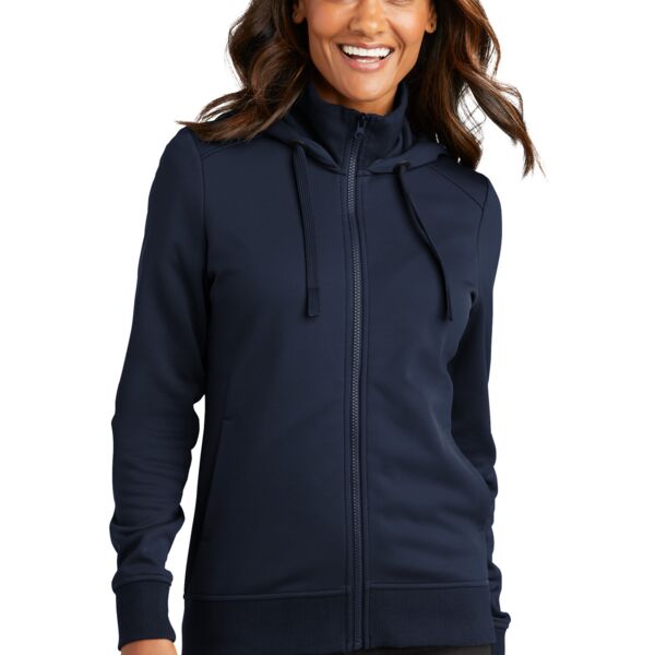 Port Authority Women's Smooth Fleece Hooded Jacket L814 Women's Smooth Fleece Hooded Jacket Thumbnail