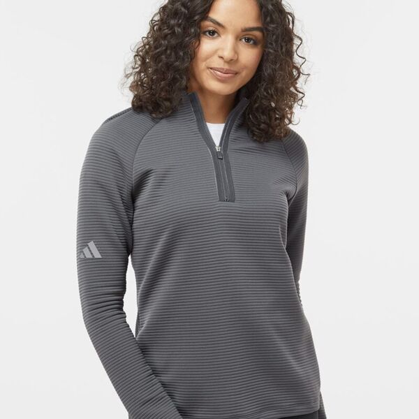 Adidas Women's Spacer Quarter-Zip Pullover A589 Women's Spacer Quarter-Zip Pullover Thumbnail
