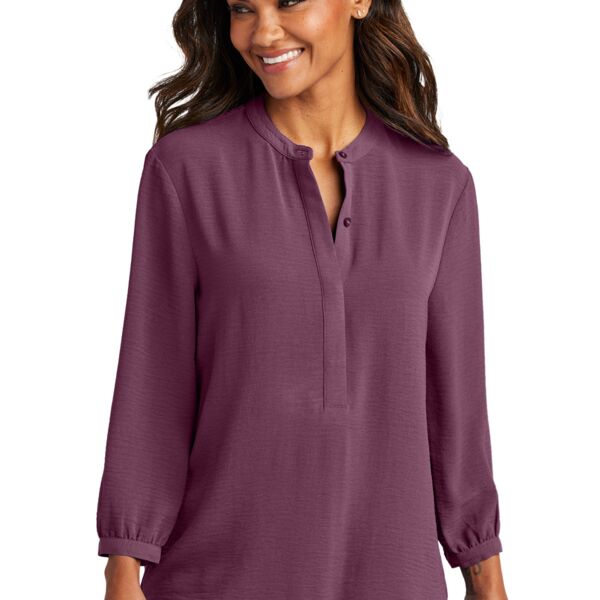 Port Authority Women's 3/4 Sleeve Textured Crepe Tunic LW713 Women's 3/4 Sleeve Textured Crepe Tunic Thumbnail