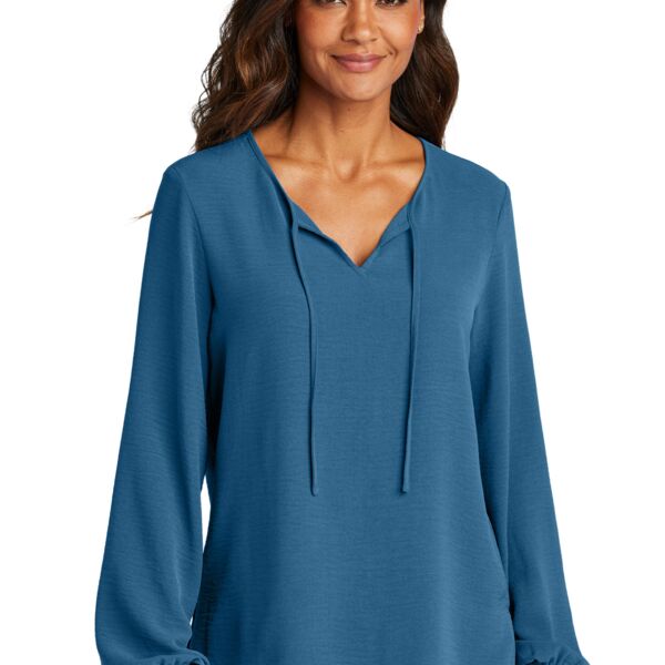 Port Authority Women's Textured Crepe Blouse LW714 Women's Textured Crepe Blouse Thumbnail