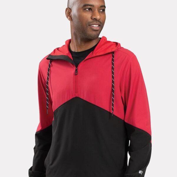 Russell Athletic Unisex Legend Hooded Quarter-Zip Pullover R20DSM Unisex Legend Hooded Quarter-Zip Pullover Thumbnail