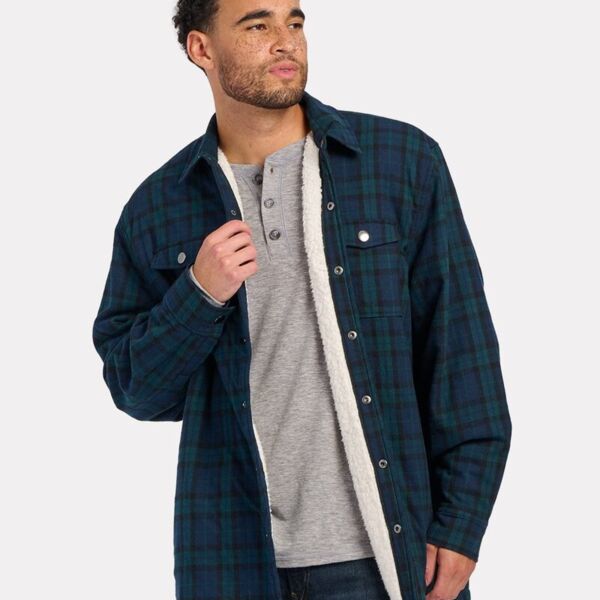 Boxercraft Men's Flannel Sherpa Workshirt BM7601 Men's Flannel Sherpa Workshirt Thumbnail