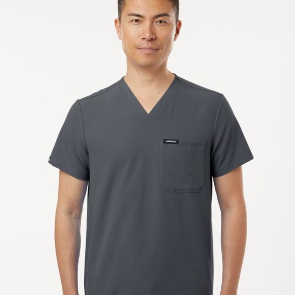 Jaanuu Men's Holmes Everyday 1-Pocket Scrub V-Neck Top M10001 Men's Holmes Everyday 1-Pocket Scrub V-Neck Top Thumbnail