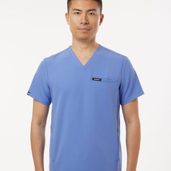 Jaanuu Men's Platt 3-Pocket Scrub V-Neck Top M10002 Men's Platt 3-Pocket Scrub V-Neck Top Thumbnail