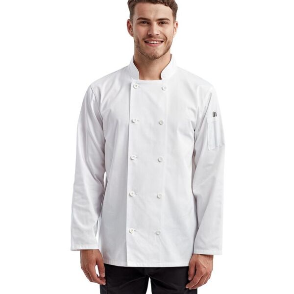 Artisan Collection by Reprime Unisex Recycled Chef Coat RP657 Unisex Recycled Chef Coat Thumbnail