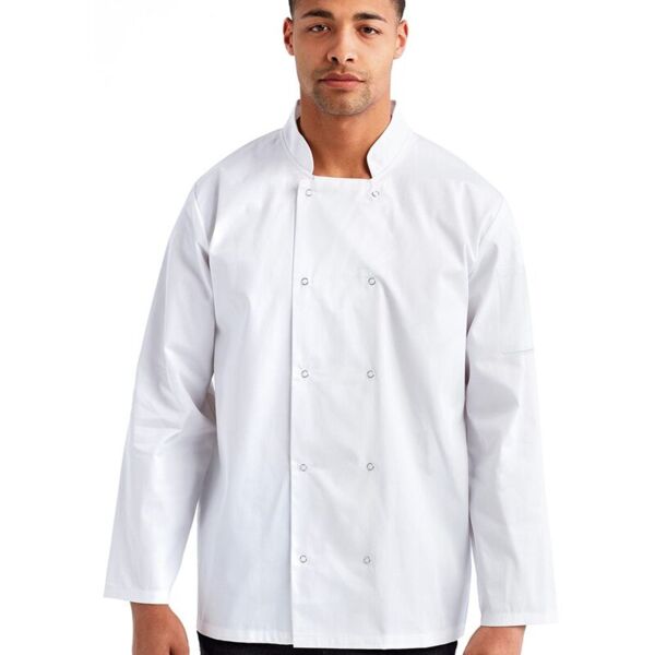 Artisan Collection by Reprime Unisex Ten Studded Front Chef Coat RP665 Unisex Ten Studded Front Chef Coat Thumbnail