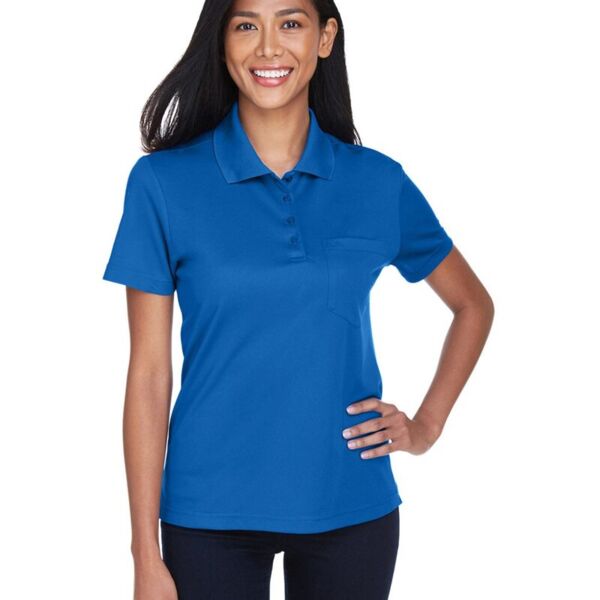 Core 365 Women's Origin Performance Piqué Polo with Pocket 78181P Women's Origin Performance Piqué Polo with Pocket Thumbnail