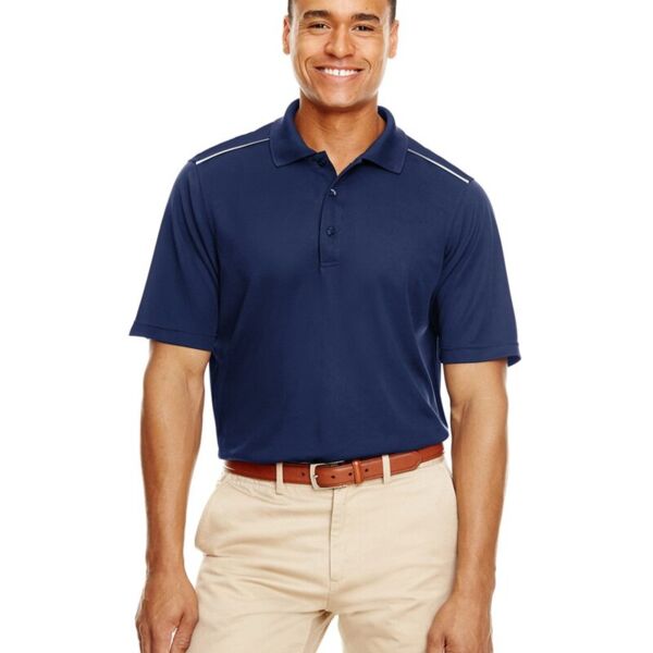 Core 365 Men's Radiant Performance Piqué Polo with Reflective Piping 88181R Men's Radiant Performance Piqué Polo with Reflective Piping Thumbnail