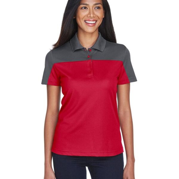 Core 365 Women's Balance Colorblock Performance Piqué Polo CE101W Women's Balance Colorblock Performance Piqué Polo Thumbnail