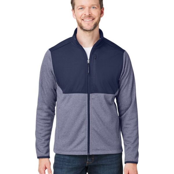 Core 365 Men's Venture Heathered Stripe Hybrid Jacket CE74 Men's Venture Heathered Stripe Hybrid Jacket Thumbnail