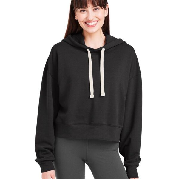 Glyder Women's Vintage Oversized Cropped Hooded Sweatshirt PDP1725 Women's Vintage Oversized Cropped Hooded Sweatshirt Thumbnail