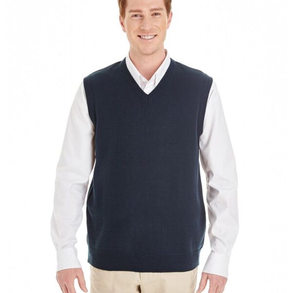 Harriton Men's Pilbloc™ V-Neck Sweater Vest M415 Men's Pilbloc™ V-Neck Sweater Vest Thumbnail