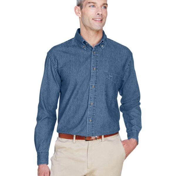 Harriton Men's Denim Shirt M550 Men's Denim Shirt Thumbnail