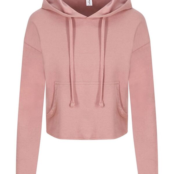 AWDis Women's Girlie Cropped Hooded Fleece with Pocket JHA016 Women's Girlie Cropped Hooded Fleece with Pocket Thumbnail