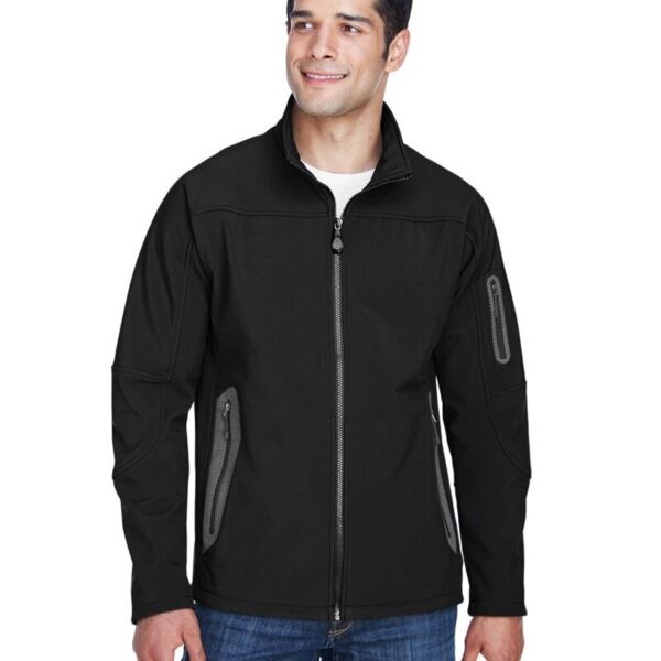 North End Men's Three Layer Fleece Bonded Shell Technical Jacket 88138 Men's Three Layer Fleece Bonded Shell Technical Jacket Thumbnail