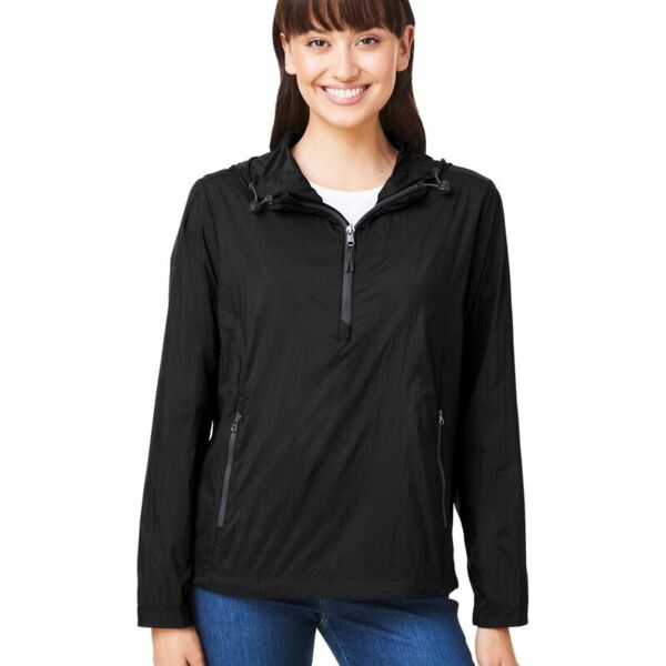 North End Women's Aura Lightweight Packable Anorak NE810W Women's Aura Lightweight Packable Anorak Thumbnail