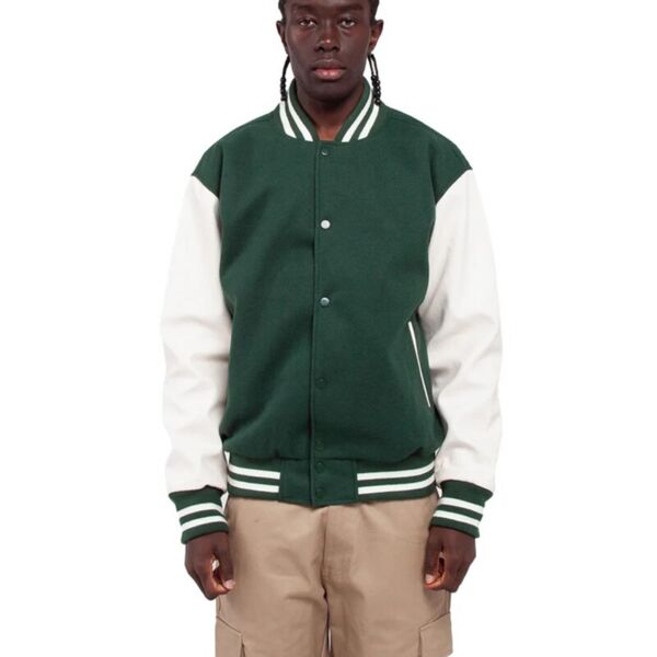 Shaka Wear Men's Letterman Jacket SHLLJ Men's Letterman Jacket Thumbnail