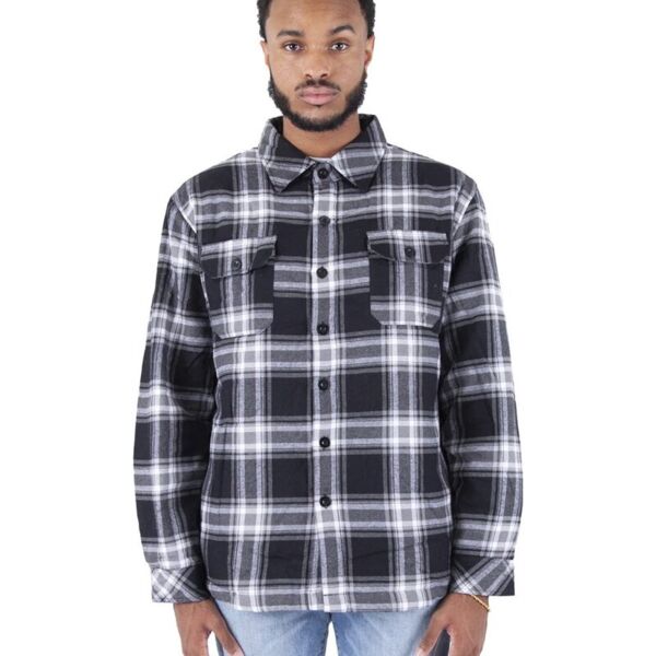 Shaka Wear Men's Plaid Flannel Jacket SHPFJ Men's Plaid Flannel Jacket Thumbnail