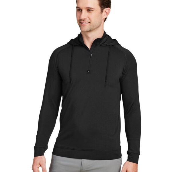 Swannies Unisex Vandyke Quarter-Zip Hooded Sweatshirt SWV600 Unisex Vandyke Quarter-Zip Hooded Sweatshirt Thumbnail