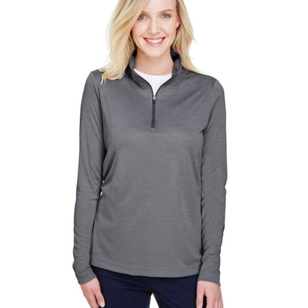 Team 365 Women's Zone Sonic Heather Performance Quarter-Zip Pullover TT31HW Women's Zone Sonic Heather Performance Quarter-Zip Pullover Thumbnail