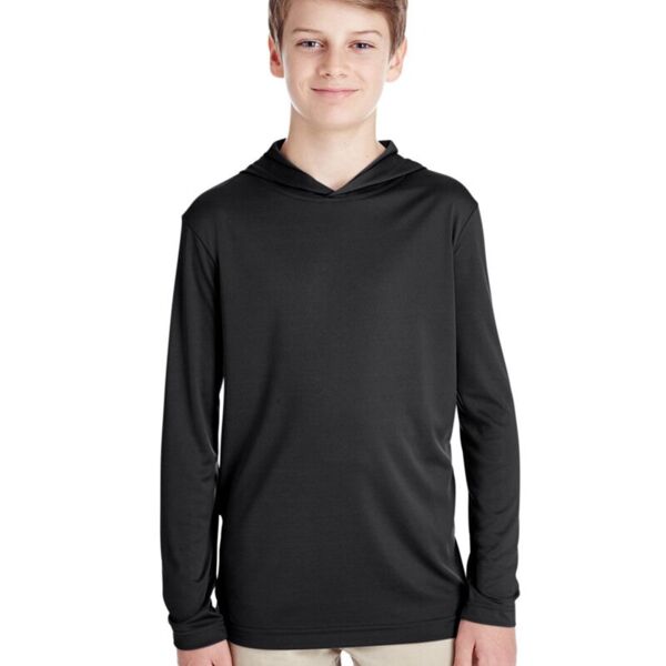 Team 365 Youth Zone Performance Hooded T-Shirt TT41Y Youth Zone Performance Hooded T-Shirt Thumbnail
