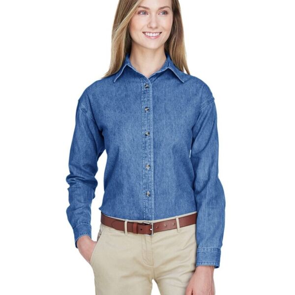 UltraClub Women's Cypress Denim 8966 Women's Cypress Denim Thumbnail