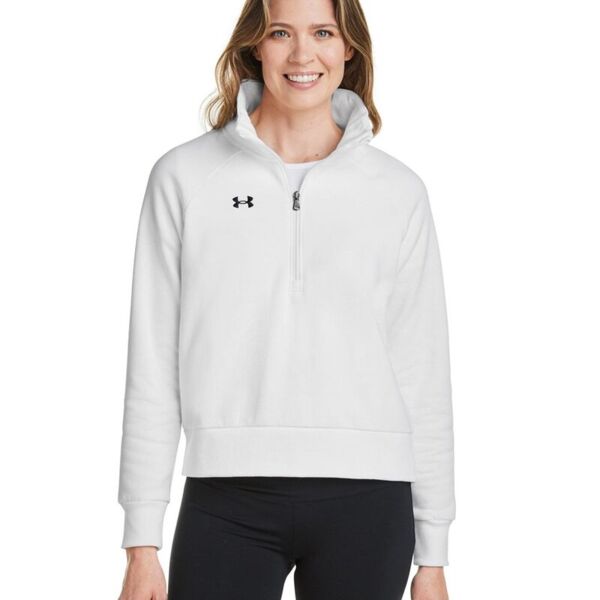 Under Armour Women's Rival Fleece Quarter-Zip Pullover 1379492 Women's Rival Fleece Quarter-Zip Pullover Thumbnail