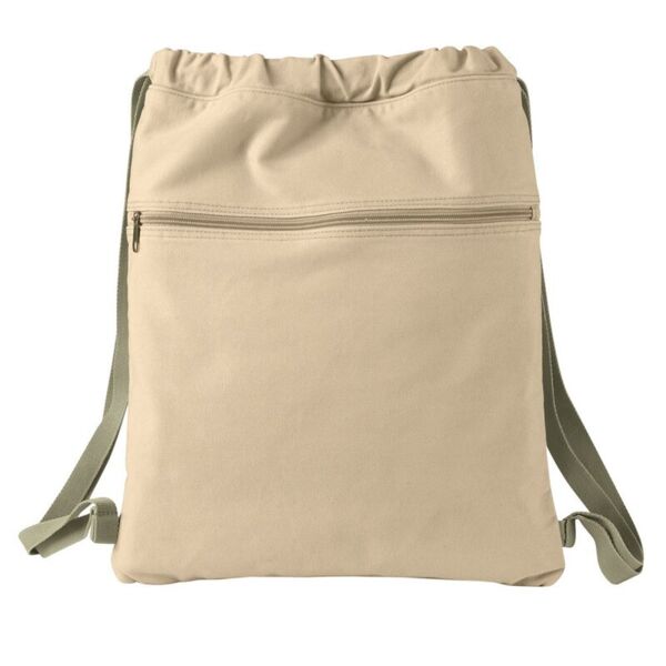 Authentic Pigment 14oz. Pigment-Dyed Canvas Cinch Sack 1901 14oz. Pigment-Dyed Canvas Cinch Sack Thumbnail