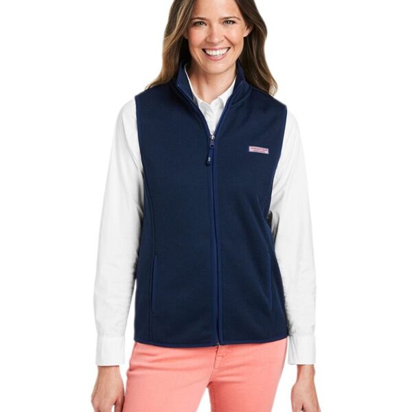 vineyard vines Women's Mountain Sweater Fleece Vest O001411 Women's Mountain Sweater Fleece Vest Thumbnail