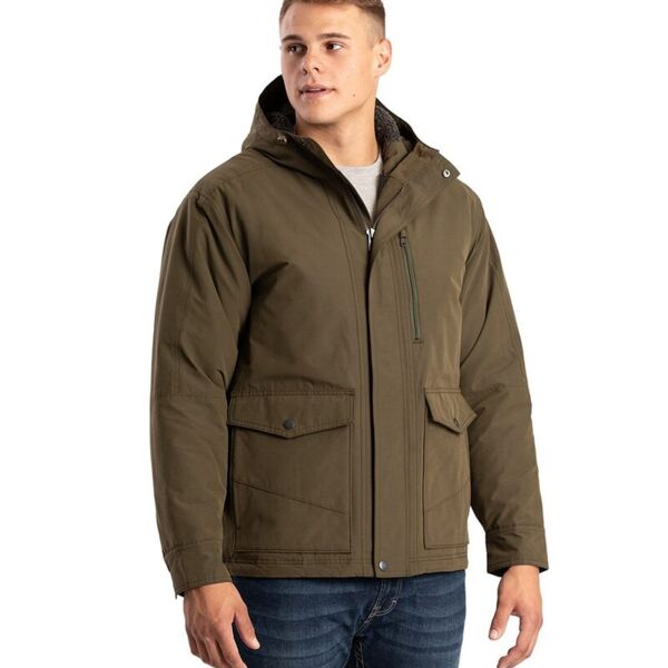 Berne Apparel Men's Highland Quilt-Lined Micro-Duck Hooded Jacket HJ67 Men's Highland Quilt-Lined Micro-Duck Hooded Jacket Thumbnail