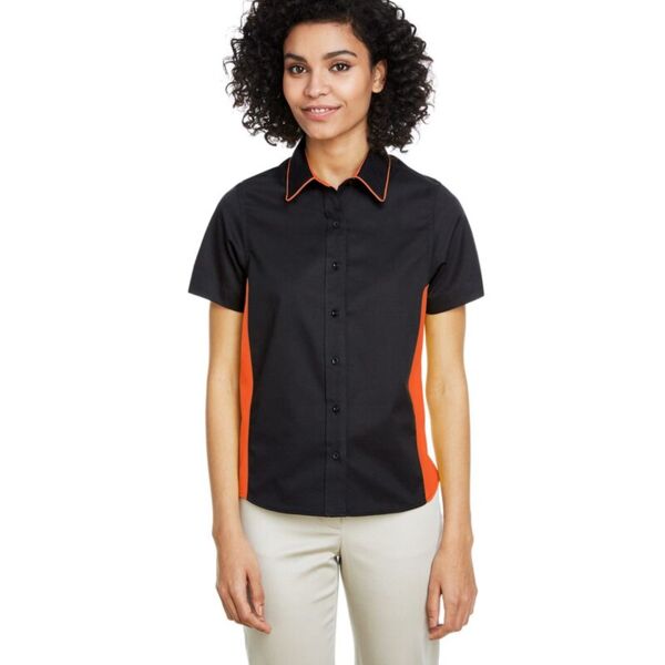 Harriton Women's Flash IL Colorblock Shirt M586W Women's Flash IL Colorblock Shirt Thumbnail
