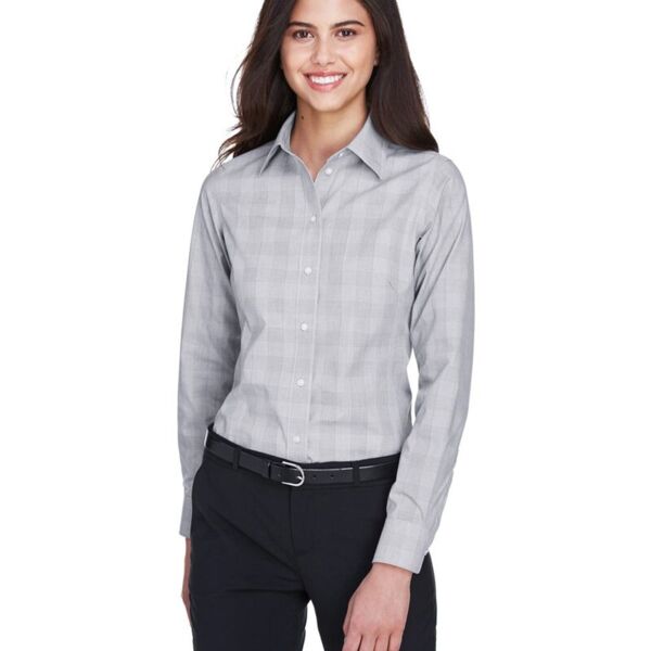 Devon & Jones Women's Crown Collection® Glen Plaid Woven Dress Shirt DG520W Women's Crown Collection® Glen Plaid Woven Dress Shirt Thumbnail