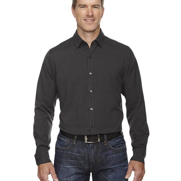 North End Men's Melange Performance Shirt 88802 Men's Melange Performance Shirt Thumbnail