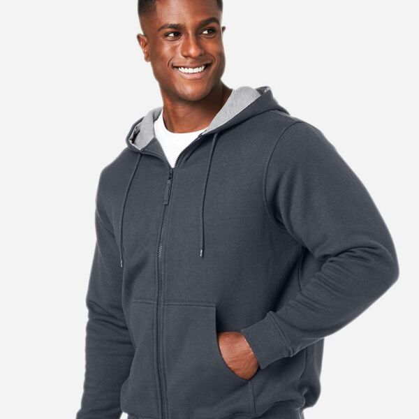 Harriton Unisex Tall ClimaBlocâ„¢ Lined Heavyweight Hooded Sweatshirt M711T Unisex Tall ClimaBlocâ„¢ Lined Heavyweight Hooded Sweatshirt Thumbnail
