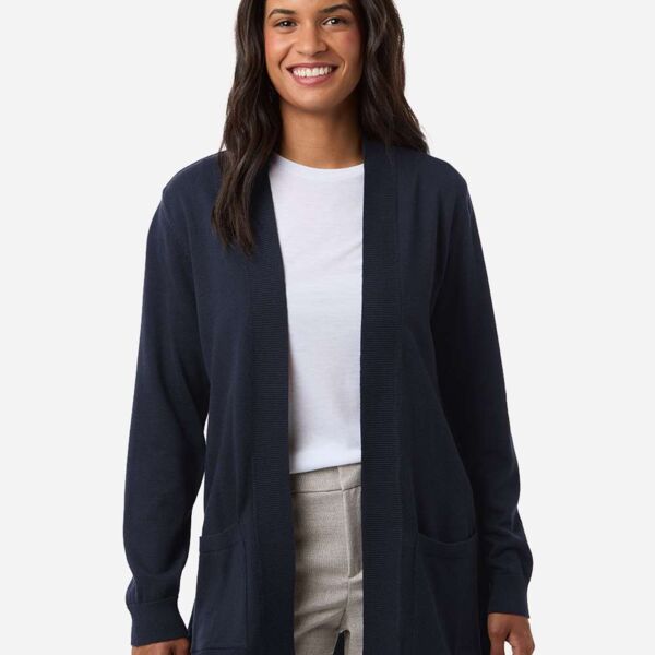 Devon & Jones Women's New Classics Open Cardigan Sweater DG447W Women's New Classics Open Cardigan Sweater Thumbnail
