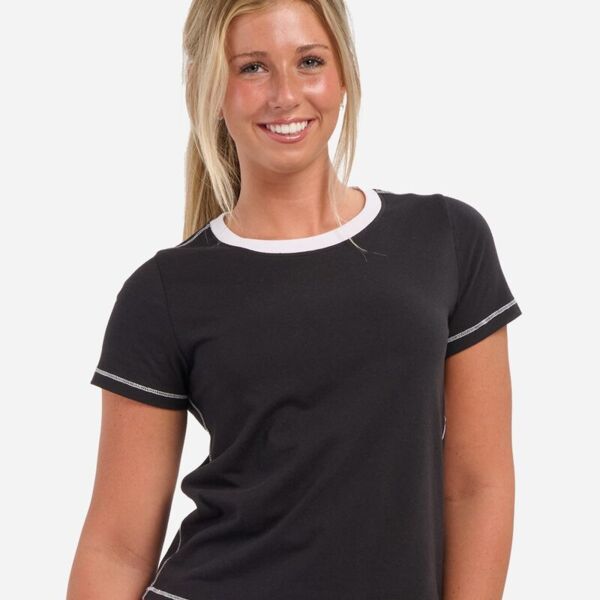 Boxercraft Women's Contrast Stitch Baby Tee BW2106 Women's Contrast Stitch Baby Tee Thumbnail