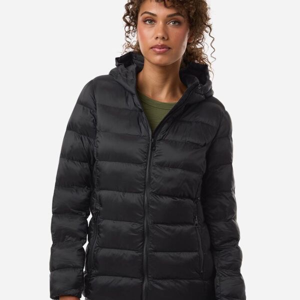 Weatherproof Women's Lightweight Poly-filled Hooded Puffer Jacket W26715 Women's Lightweight Poly-filled Hooded Puffer Jacket Thumbnail