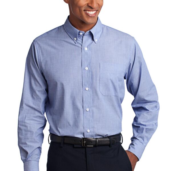 Port Authority Tall Crosshatch Easy Care Shirt TLS640 Tall Crosshatch Easy Care Shirt Thumbnail