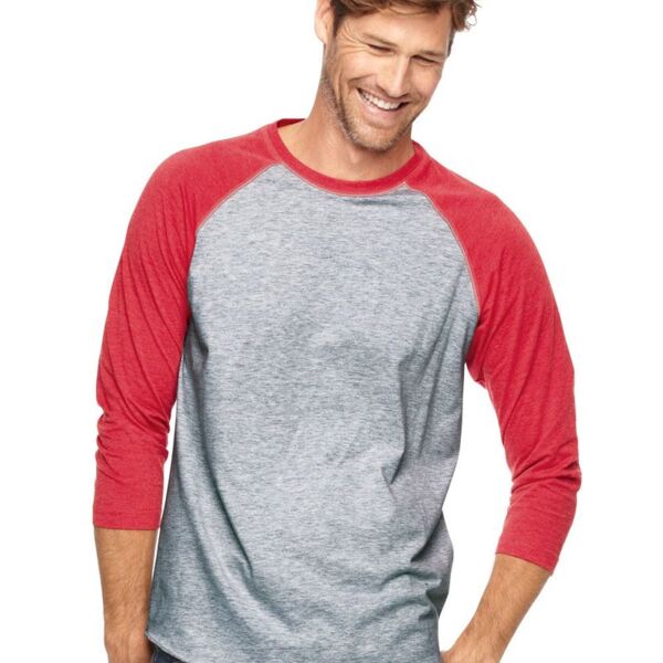 LAT Men's Baseball Fine Jersey Three-Quarter Sleeve Tee 6930 Men's Baseball Fine Jersey Three-Quarter Sleeve Tee Thumbnail