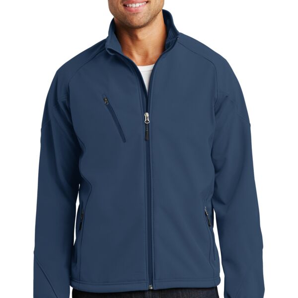 Port Authority Textured Soft Shell Jacket J705 Textured Soft Shell Jacket Thumbnail