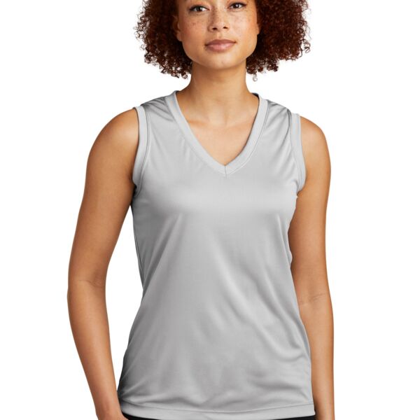 Sport Tek Women's Sleeveless PosiCharge ® Competitor V Neck Tee LST352 Women's Sleeveless PosiCharge ® Competitor V Neck Tee Thumbnail