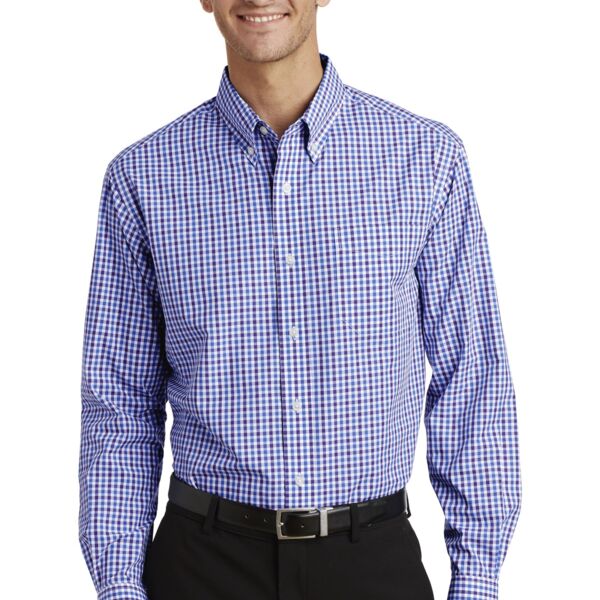 Port Authority Long Sleeve Gingham Easy Care Shirt S654 Long Sleeve Gingham Easy Care Shirt Thumbnail