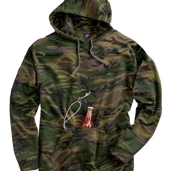 J. America Men's Polyester Tailgate Hooded Sweatshirt 8615 Men's Polyester Tailgate Hooded Sweatshirt Thumbnail