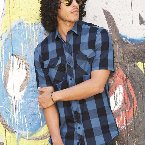Burnside Men's Buffalo Plaid Short Sleeve Shirt 9203 Men's Buffalo Plaid Short Sleeve Shirt Thumbnail