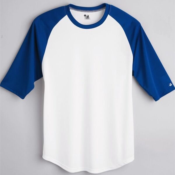 Badger Youth B-Core Three-Quarter Sleeve Baseball T-Shirt 2133 Youth B-Core Three-Quarter Sleeve Baseball T-Shirt Thumbnail