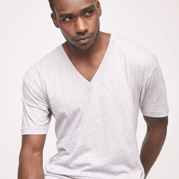 American Apparel Unisex Fine Jersey V-Neck Tee 2456W Unisex Fine Jersey V-Neck Tee Thumbnail