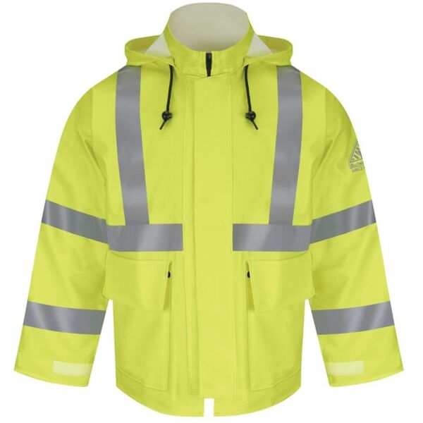 Bulwark Men's Hi-Visibility Flame-Resistant Rain Jacket JXN4 Men's Hi-Visibility Flame-Resistant Rain Jacket Thumbnail